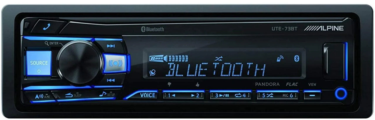 Alpine Digital Media Bluetooth Stereo + 99-8211 Kit For 2000-2004 Toyota Avalon