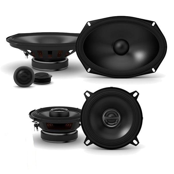 Alpine S-S69C S-Series 6x9-inch Component 2-Way Speakers, a pair of Alpine S-S50 S-Series 5.25-inch Coaxial 2-Way Speakers