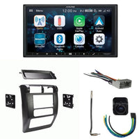 Thumbnail for Alpine Bundle - Alpine ILX-W670 Multimedia Receiver with Dash Kit, Wiring Harness and Antenna Adaptor and B/U Camera, Compatible with Wrangler, 03-06