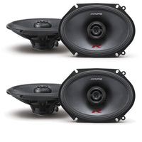 Thumbnail for Alpine R-S68 Bundle - Two Pairs of Alpine R-S68 6x8 / 5x7 Inch Coaxial 2-Way Speakers