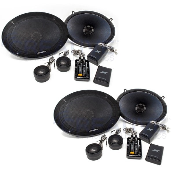 Alpine X-S69C Bundle - Two pairs of X-Series 6x9 Inch Component 2-Way Speakers