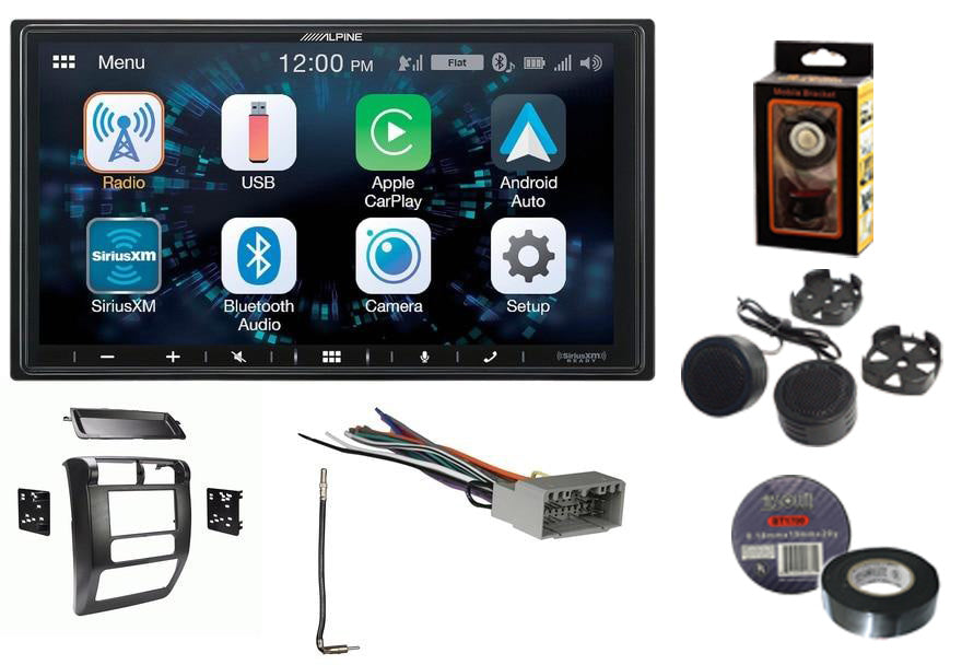 Alpine ILX-W670 7" Shallow-Chassis Multimedia Receiver with Jeep Wrangler 03-06 Dash Kit, Wiring Harness and Antenna Adapter
