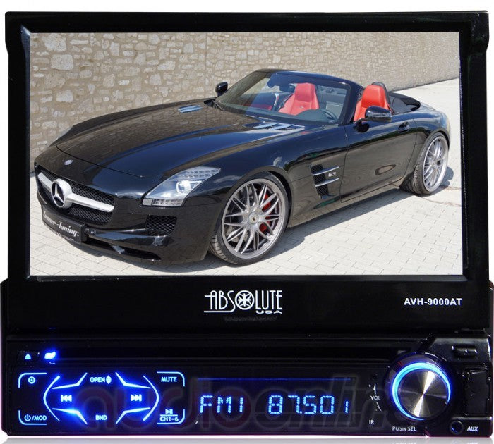 Absolute AVH-9000AT 7-Inch In-Dash Multimedia Touch Screen System With 2 Pairs Of Pioneer TS-A6886R 6x8 Speakers And Free Absolute TW600 Tweeter