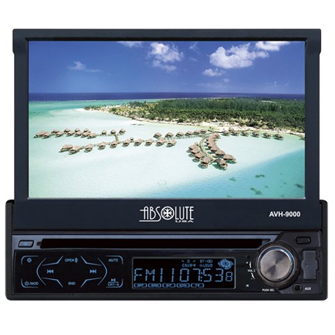 Absolute AVH-9000 7" In-Dash Motorized DVD CD MP3 Video Multimedia Receiver
