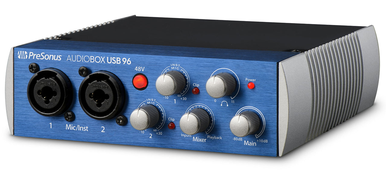 PRESONUS AUDIOBOX USB 96 2x2 Bus-powered Audio 2.0 Recording Interface+Cables