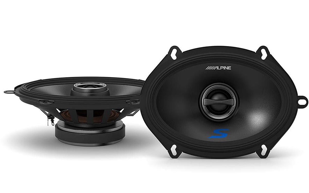 Alpine S 5x7" Front Factory Speaker Replacement Kit For 2005-2006 Ford Mustang