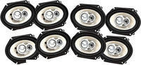 Thumbnail for 4 Pair Absolute BLS-6803 Blast Series 6x8 Inches 3 Way Car/Marine/ATV/UTV Speakers 640 Watts