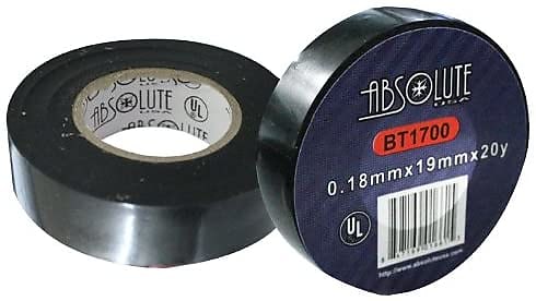 Absolute BT1700 3M Quality General Use 0.18mm x 3/4" x 20 Yard Electrical Vinyl Tape 3/4" x 60'