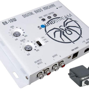 Soundstream BX-10W Digital Bass Reconstruction Processor Remote White + Electrical Tape+ Phone Holder