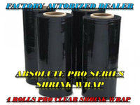 Thumbnail for 4 Rolls BLACK Hand Pallet Shrink Wrap Plastic Stretch Film 18