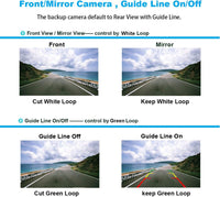 Thumbnail for Backup Camera Rearview License Plate Frame for ALPINE X308U Black