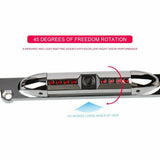 Universal Slim Chrome License Plate HD Camera with Wide Viewing Angle featuring infrared LED lights and 170-degree view.