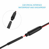 Absolute CAM2100S universal car front view camera showcasing 170 degree large angle of view and infrared night vision capability.