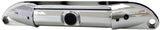 ABSOLUTE CAM800 Chrome License Plate Camera with night vision, wide-angle rear-view color camera for vehicle safety.