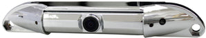 ABSOLUTE CAM-800 Chrome License Plate Wide-Angle Rear-View Color Camera for enhanced driving safety.