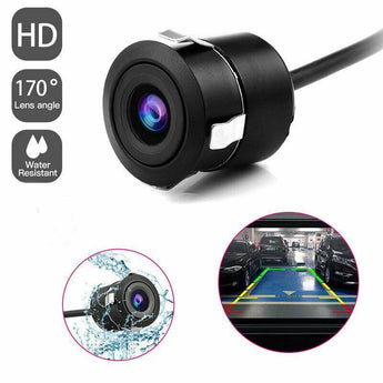  Absolute CAM870 night vision backup cam with compact design and waterproof features for clear reverse visibility.