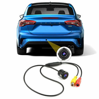 Absolute CAM870 night vision backup camera with waterproof design for enhanced rear visibility.
