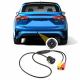  Absolute CAM870 night vision backup cam with audio and video connectors for clear rear visibility.