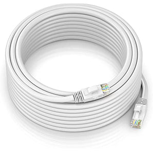 A-T EPC100WH 100' Cat6 patch cable Cat6a Ethernet network patch cable RJ45 23AWG 600M solid copper wire 100' White