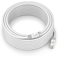 Thumbnail for American Terminal EPC100WH 100' Cat6 patch cable<br/>Cat6a Ethernet network patch cable RJ45 23AWG 600M solid copper wire 100' White
