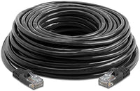 Thumbnail for American Terminal EPC100BK 100' Cat6 patch cable<br/>Cat6a Ethernet network patch cable RJ45 23AWG 600M solid copper wire 100' Black