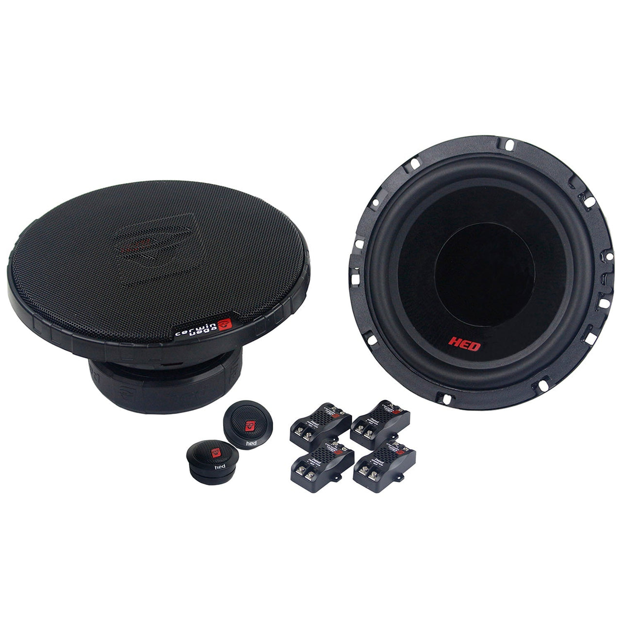 2 Sets Cerwin Vega Mobile H765C HED Series 6.5" 360-Watt Component Speaker System