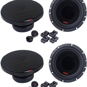 2 Sets Cerwin Vega Mobile H765C HED Series 6.5" 360-Watt Component Speaker System