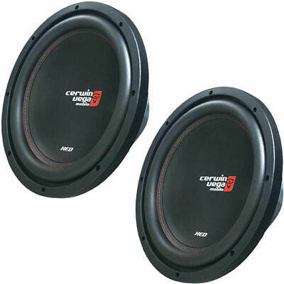 2 Cerwin Vega XED10V2<br/> 800 Watts 4 Ohm SVC XED Series Subwoofer