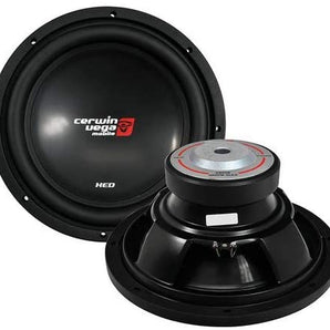 2 Cerwin Vega XED10V2 XED10 1000 Watts 10 Inch Single 4 Ohm Car Audio SUB