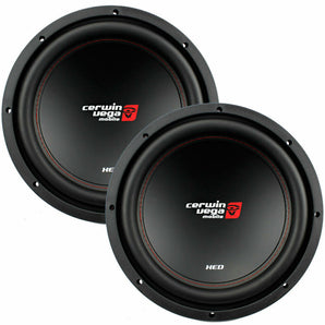 2 Cerwin Vega XED12V2 1000W 12" SVC 2-OHM Car Audio Subwoofer Woofer
