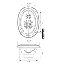 Thumbnail for Cerwin Vega XED693 6 x 9 Inches 350 Watts Max 3-Way Coaxial Speaker Set