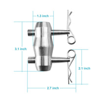 Thumbnail for 4 Sets Double Ended Conical Coupler Stage Truss Fittings fit Pipe 50mm