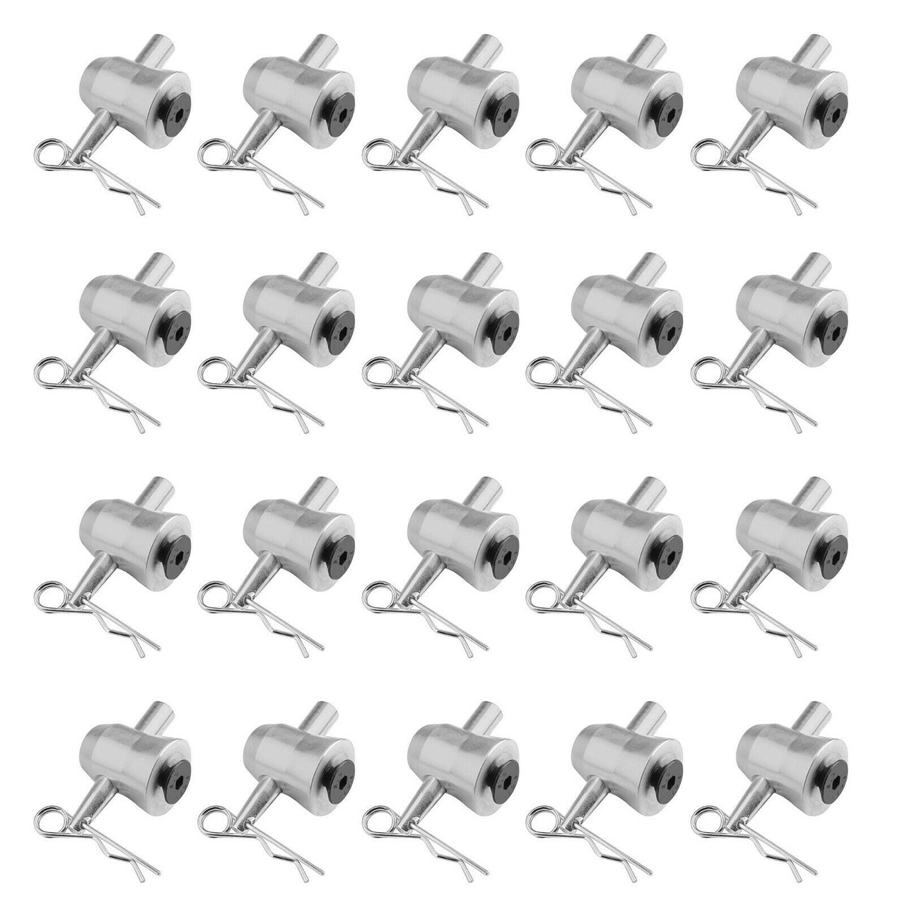 20 MR DJ THCC15PAK Half Conical Coupler for Truss DJ Stage Lighting w/ Body Safety Clips Pins