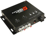 Cerwin Vega CVM1 Vega Series Digital Car Audio Bass Enhancer with controls and inputs.