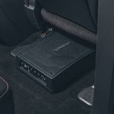  ROCKFORD FOSGATE PS-8 powered enclosed subwoofer speaker amplifier in a compact design.