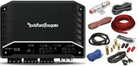 Thumbnail for Rockford Fosgate R-300X4 300W 4-Channel Class D Amplifier + 4 Gauge Amp Kit