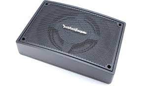 ROCKFORD FOSGATE PS-8 powered enclosed subwoofer speaker amplifier in a compact design.
