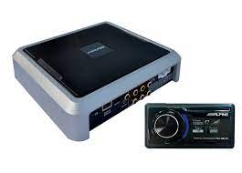 Alpine PDX-V9 5-Channel Amplifier with Alpine PXA-H800 Sound Processor and Alpine PXE-0850X 12-Channel Advanced Wireless Digital Sound Processor