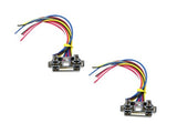 2 Absolute USA DRS205-2 relay interlocking socket with multi-colored wires for electrical connections