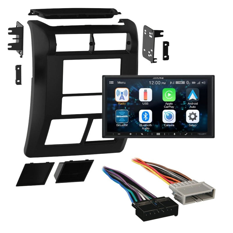 Alpine iLX-W670  7" Shallow-Chassis Multimedia Receiver for Jeep 97-02 Dash Kit, Wiring Harness