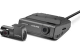  Alpine DVR-C320R WiFi & GPS Enabled Stealth Dash Camera front and side view design.