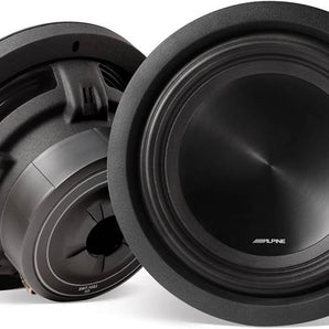 2 Alpine SWT-10S2 10" 1000W Shallow Slim Subwoofer + AudioControl Epicenter Bass