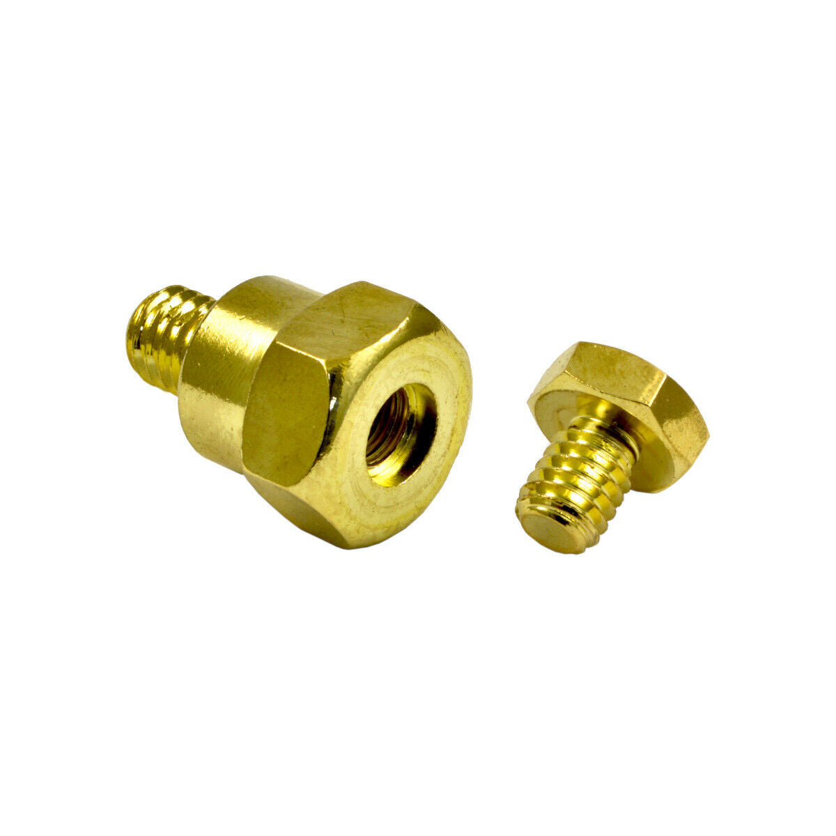 2 American Terminal GMBAT-1 GM Side Post Terminals <br/>GM Short Side Post Mount Positive Negative Battery Terminal Gold Plated