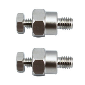 2 American Terminal GMBAT-1C GM Short Side Post Mount Positive Negative Battery Terminal Chrome Plated
