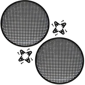 MR DJ 2x Black Waffle Mesh 12 In Speaker Grill