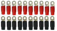 Thumbnail for Absolute GRT0020 1/0 Gauge Crimp Ring Terminals Connectors 20-Pack (Red, Black)