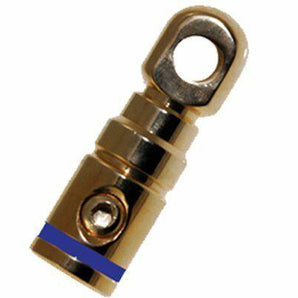 Absolute GRT100B Blue Band 1/0 Gauge Chrome Power Ring Terminal