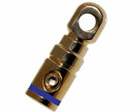 Thumbnail for Absolute GRT108-1B Blue Band 8 Gauge Chrome Power Ring Terminal