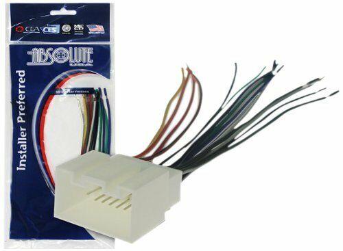 Absolute USA H598/1771 Radio Wiring Harness Compatible with Ford/Lincoln Mercury 1998-2010 Power 4 Speaker (70-1771, FWH-598)