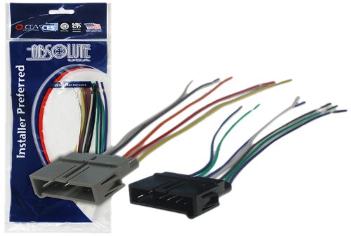 Absolute USA H634-1817 Radio Wiring Harness for Chrysler/Dodge Plymouth 1984-2002 Power 4 Speaker (70-1817, CWH-634)